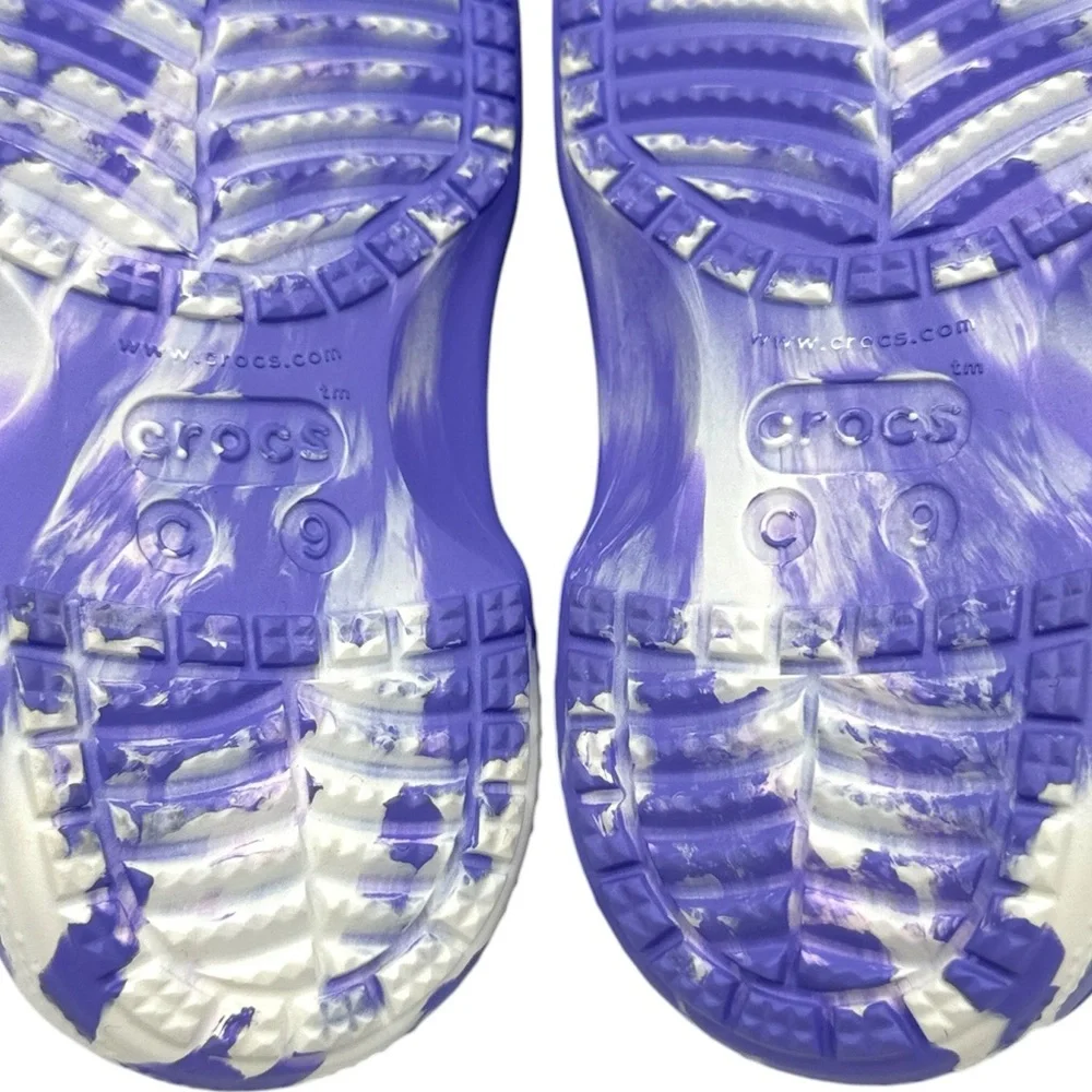 Crocs Baya Lined Marbled Clog (Toddler) Size C9
